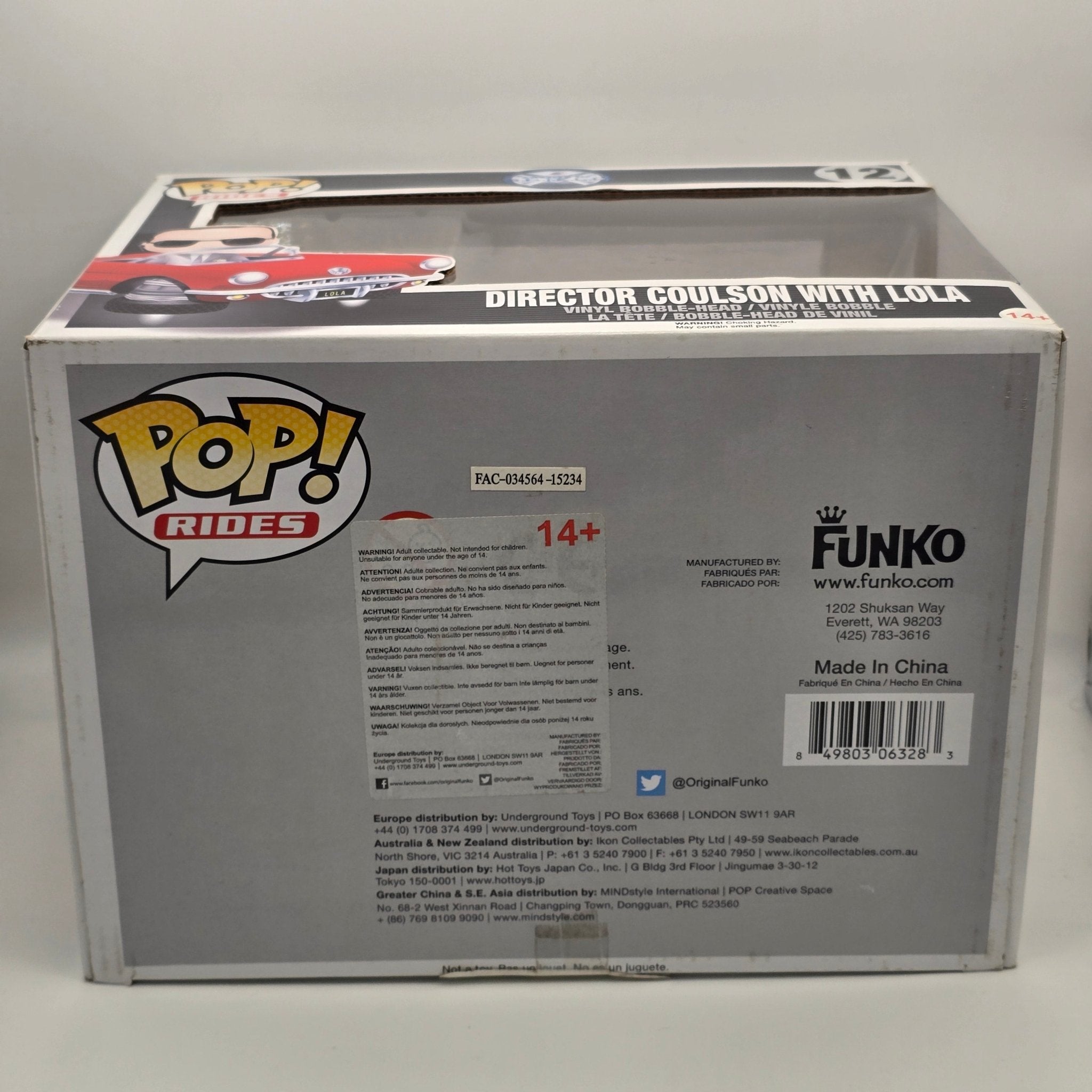 Agents of S.H.I.E.L.D. - Director Coulson With LOLA - #12 - Marvel Rides - Funko Pop!