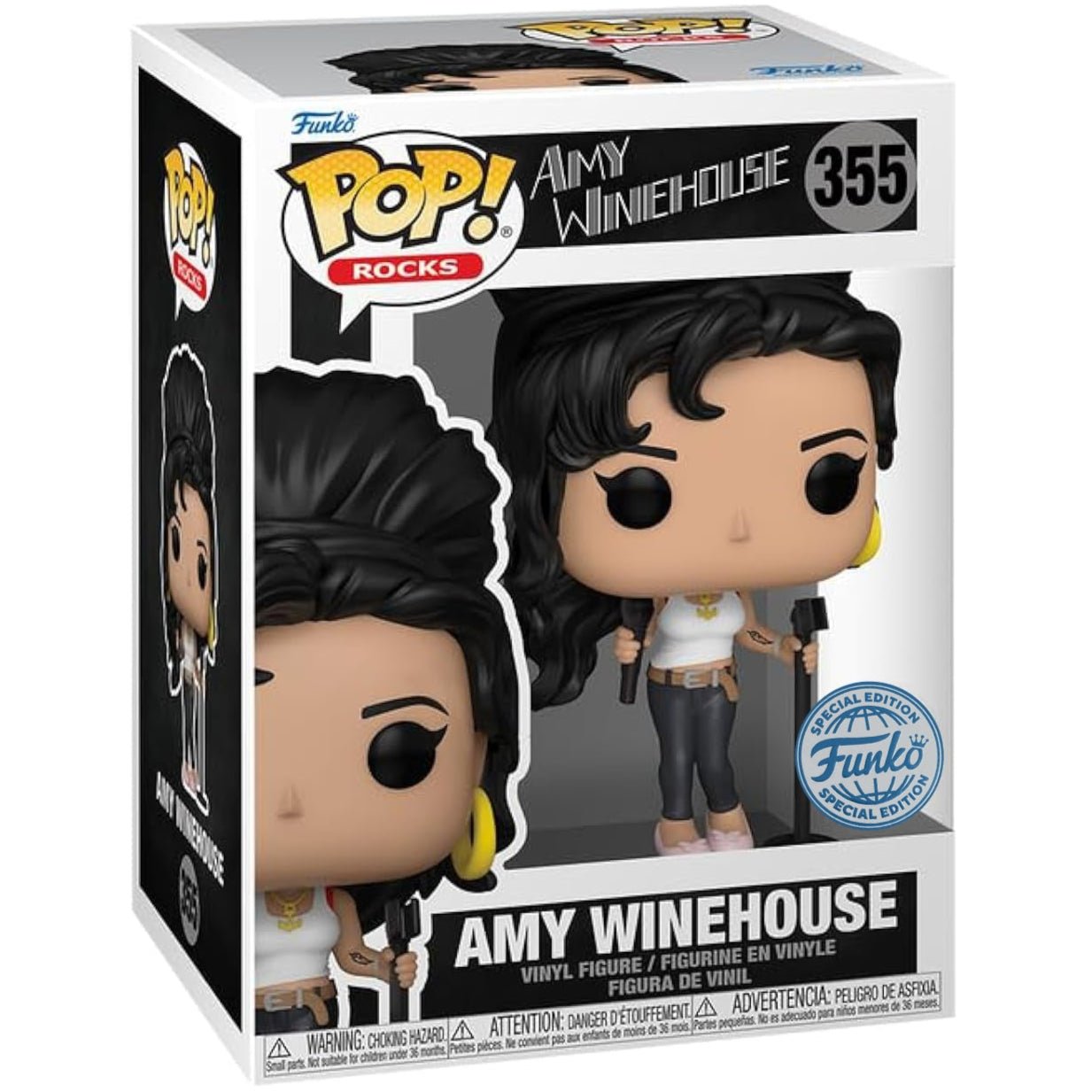 Amy Winehouse - White Tank Top - 355 - Special Edition - Rocks - Funko Pop!