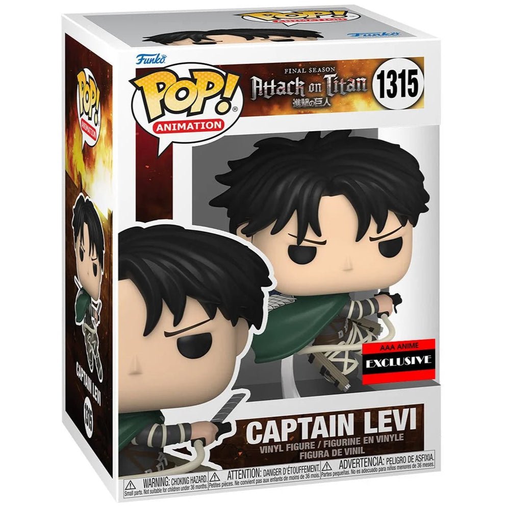 Attack on Titan - Captain Levi - 1315 - AAA Exclusive - Anime - Funko Pop!