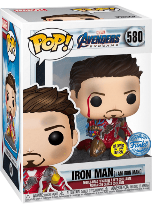 Avengers Endgame - Iron Man ( I Am Iron Man) - #580 - GITD Special Edition - Marvel - Funko Pop!