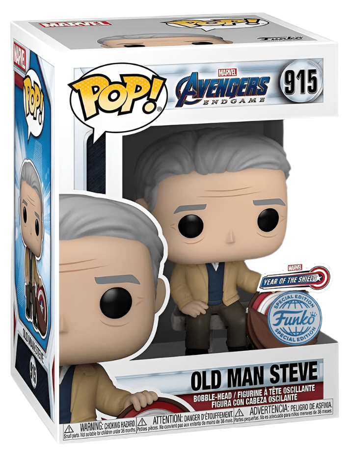 Avengers Endgame - Old Man Steve - #915 - Year Of The Shield Special Edition - Marvel - Funko Pop!