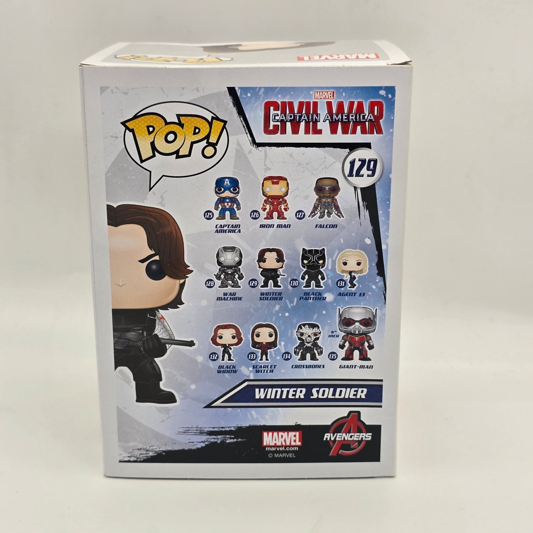 Captain America Civil War - Winter Soldier - 129 - Marvel - Funko Pop!