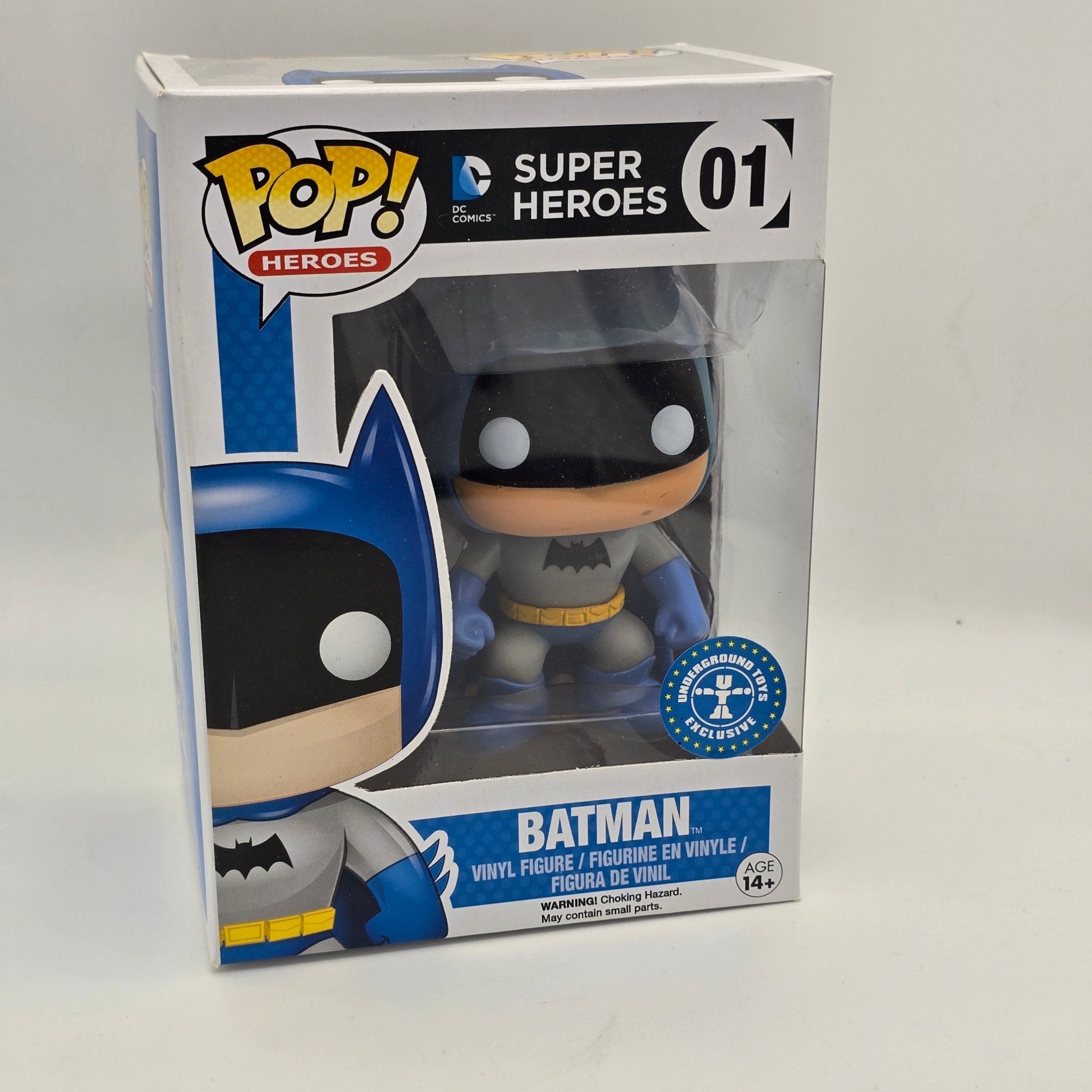 DC Super Heroes - Batman (Blue Suit) - 01 - Underground Toys Exclusive - Funko Pop!