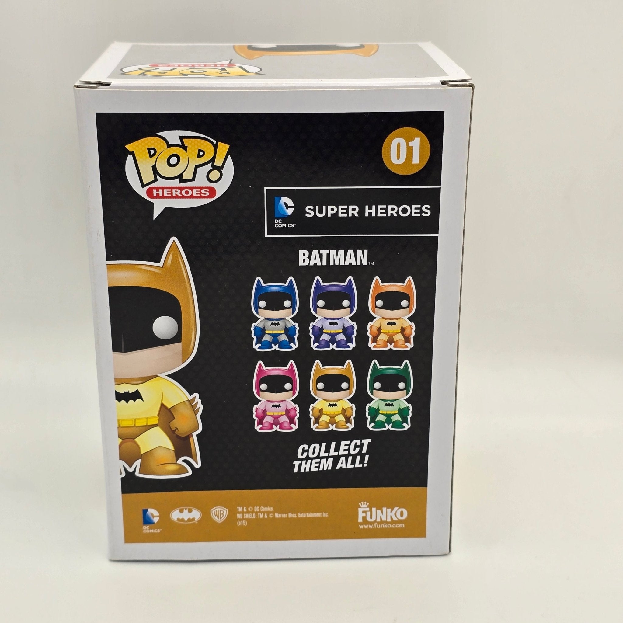 DC Super Heroes - Batman (Yellow Suit) - 01 - Underground Toys Exclusive - Funko Pop!