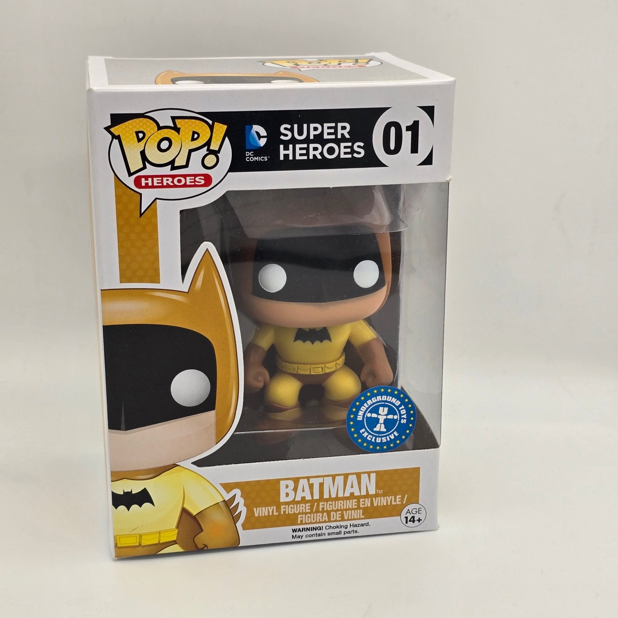 DC Super Heroes - Batman (Yellow Suit) - 01 - Underground Toys Exclusive - Funko Pop!
