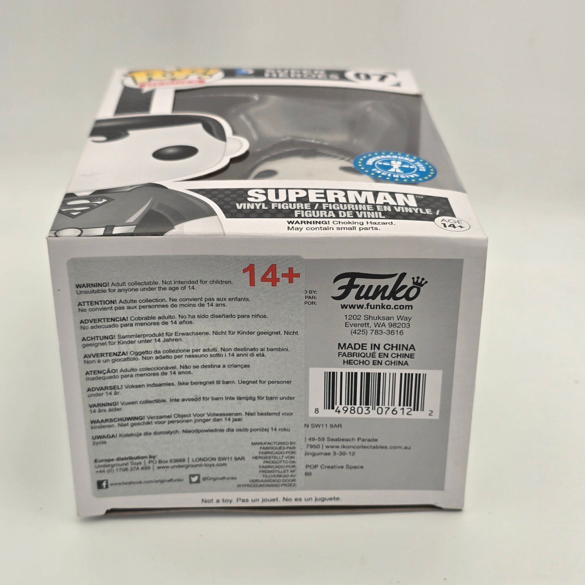 DC - Superman - 07 - Underground Toys Exclusive - Funko Pop!