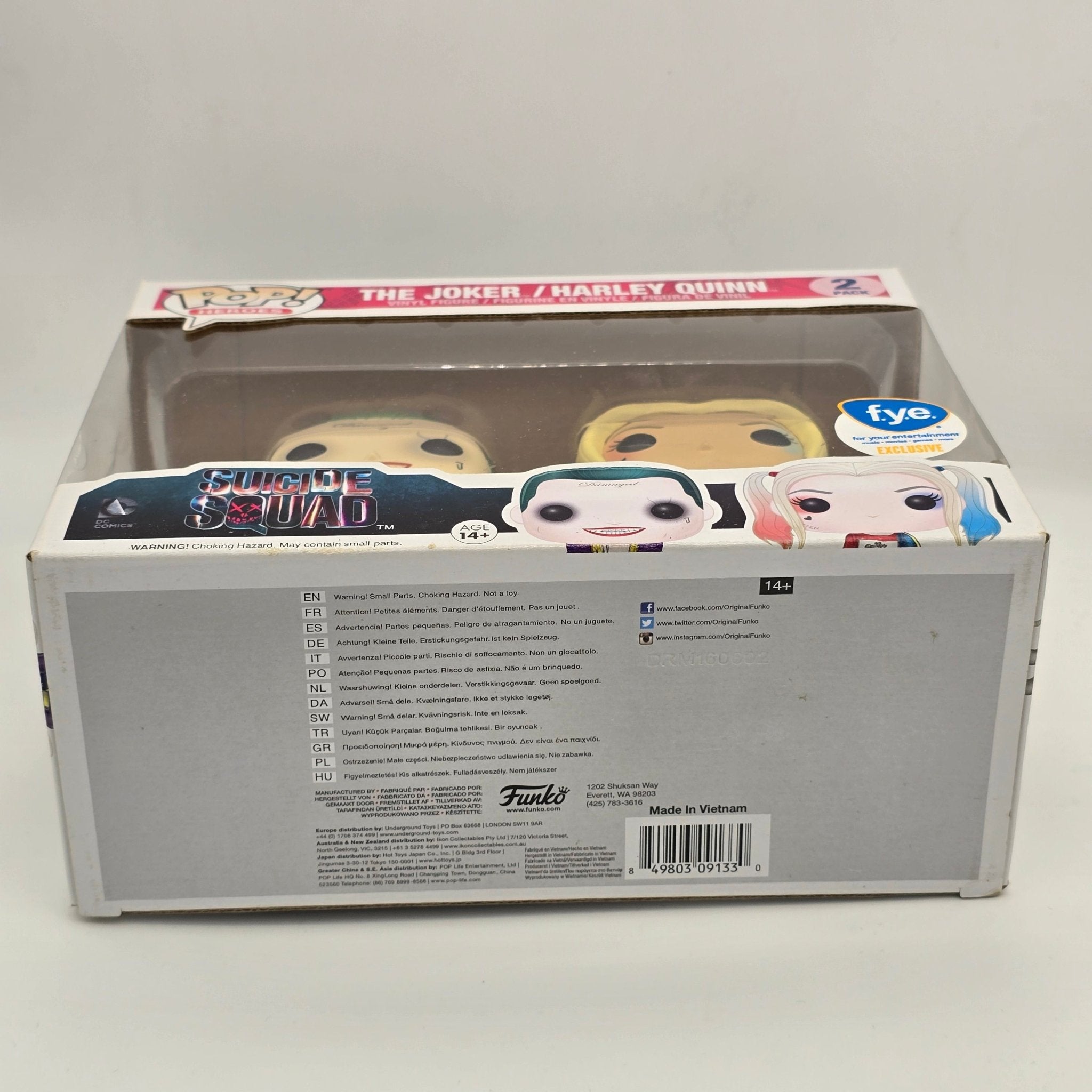 DC - The Joker / Harley Quinn - 2 Pack - F.Y.E. Exclusive - Funko Pop!
