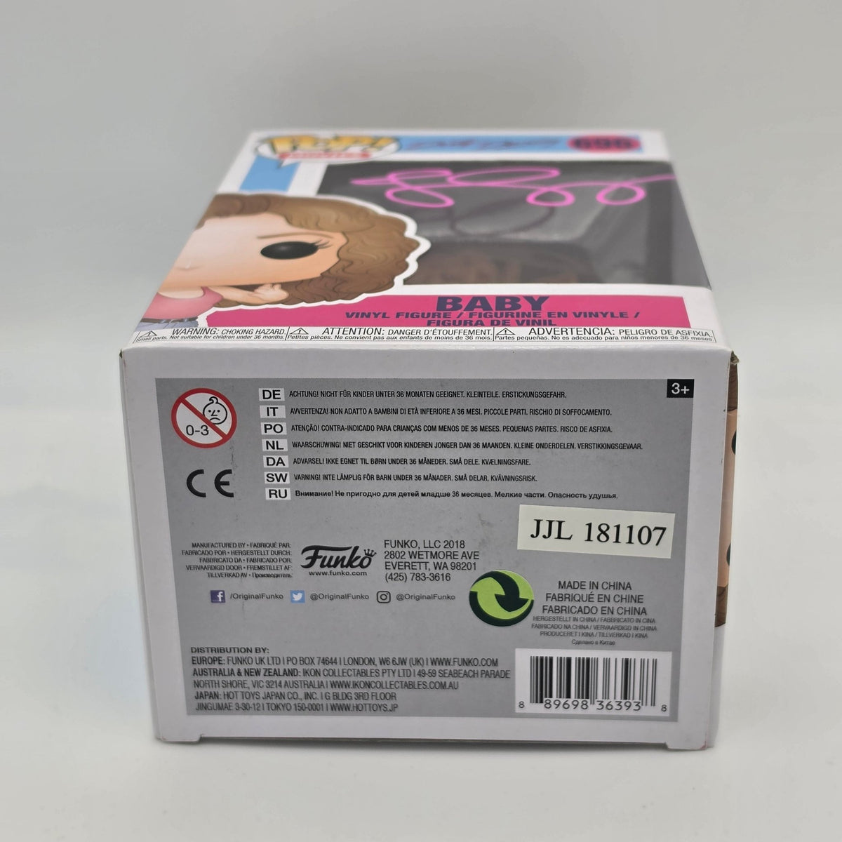 Dirty Dancing - Baby - #696 - Jennifer Grey Signed - SWAU Authentication - Funko Pop!