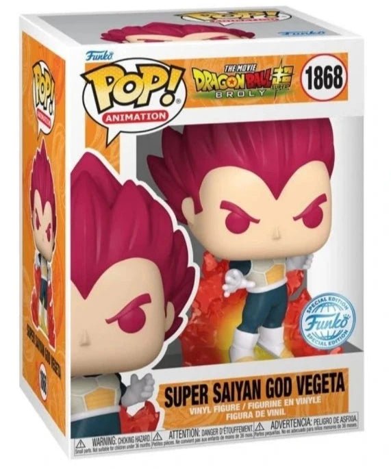 Dragon Ball Super Broly - Super Saiyan God Vegeta - #1868 - Special Edition - Anime - Funko Pop!