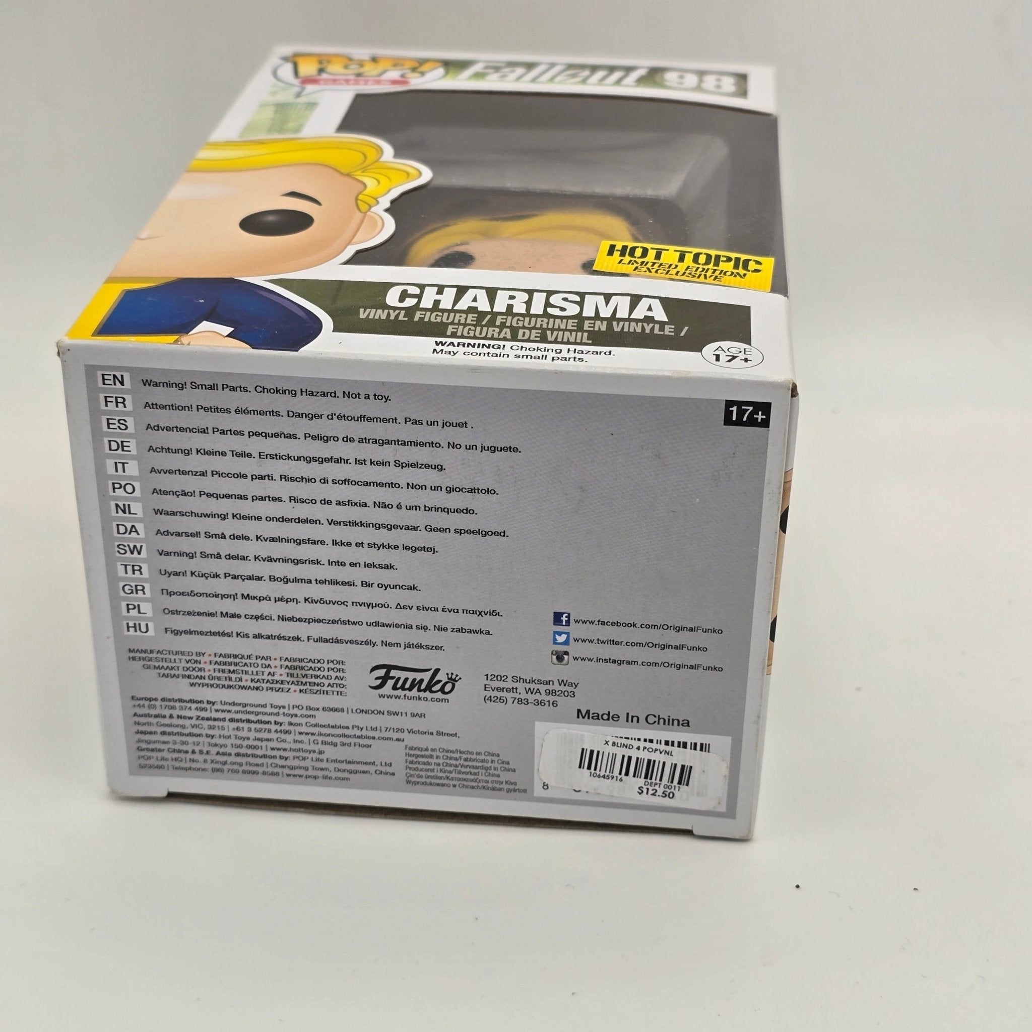 Fallout - Charisma - 98 - Hot Topic Exclusive - Games - Funko Pop!