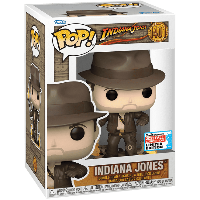 Indiana Jones - With Snakes - 1401 - 2023 Convention Exclusive - Movies - Funko Pop!