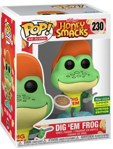 Kellogg's - Dig 'Em Frog - #230 - 2024 Convention Exclusive - Icons - Funko Pop!