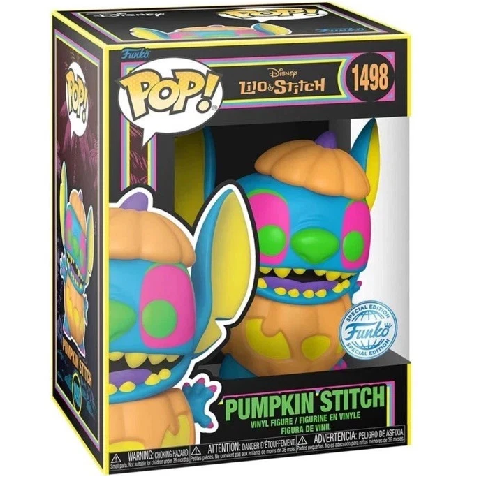 Lilo & Stitch - Pumpkin Stitch - 1498 - Blacklight Special Edition - Disney - Funko Pop!