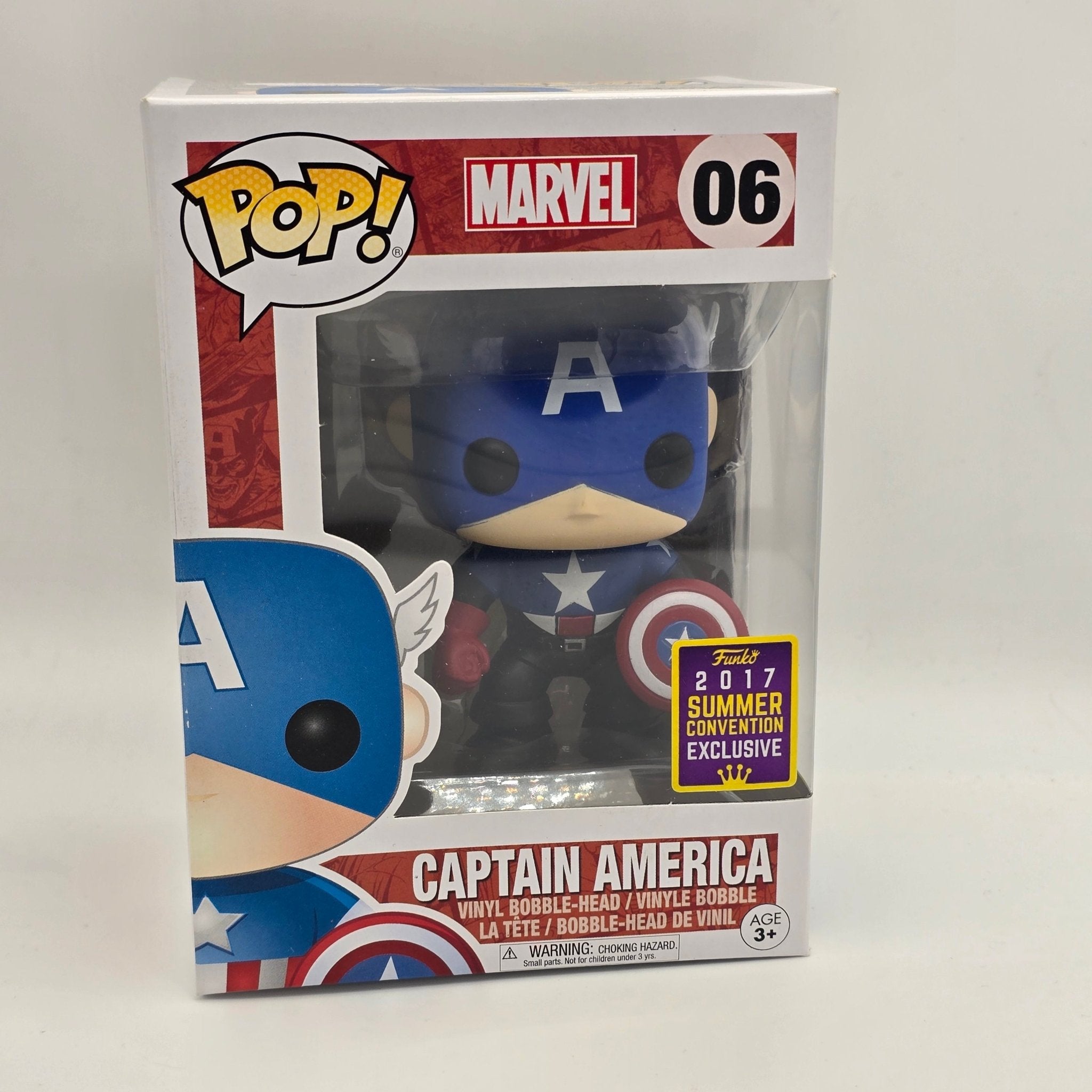Marvel - Captain America - 06 - 2017 Convention Exclusive - Funko Pop!
