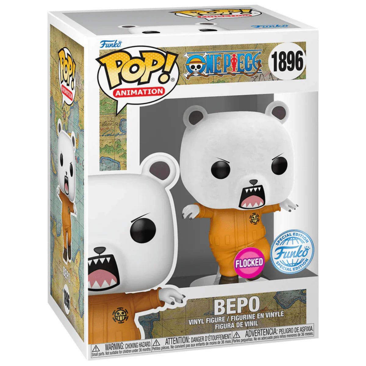 One Piece - Bepo - 1896 - Flocked Special Edition - Anime - Funko Pop!