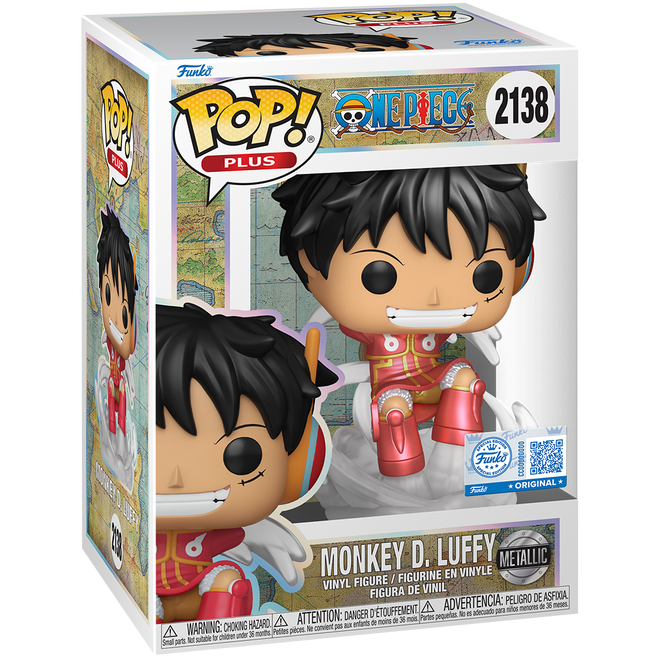 One Piece - Monkey D. Luffy Egghead Arc - 2138 - Metallic Special Edition - Anime - Funko Pop!