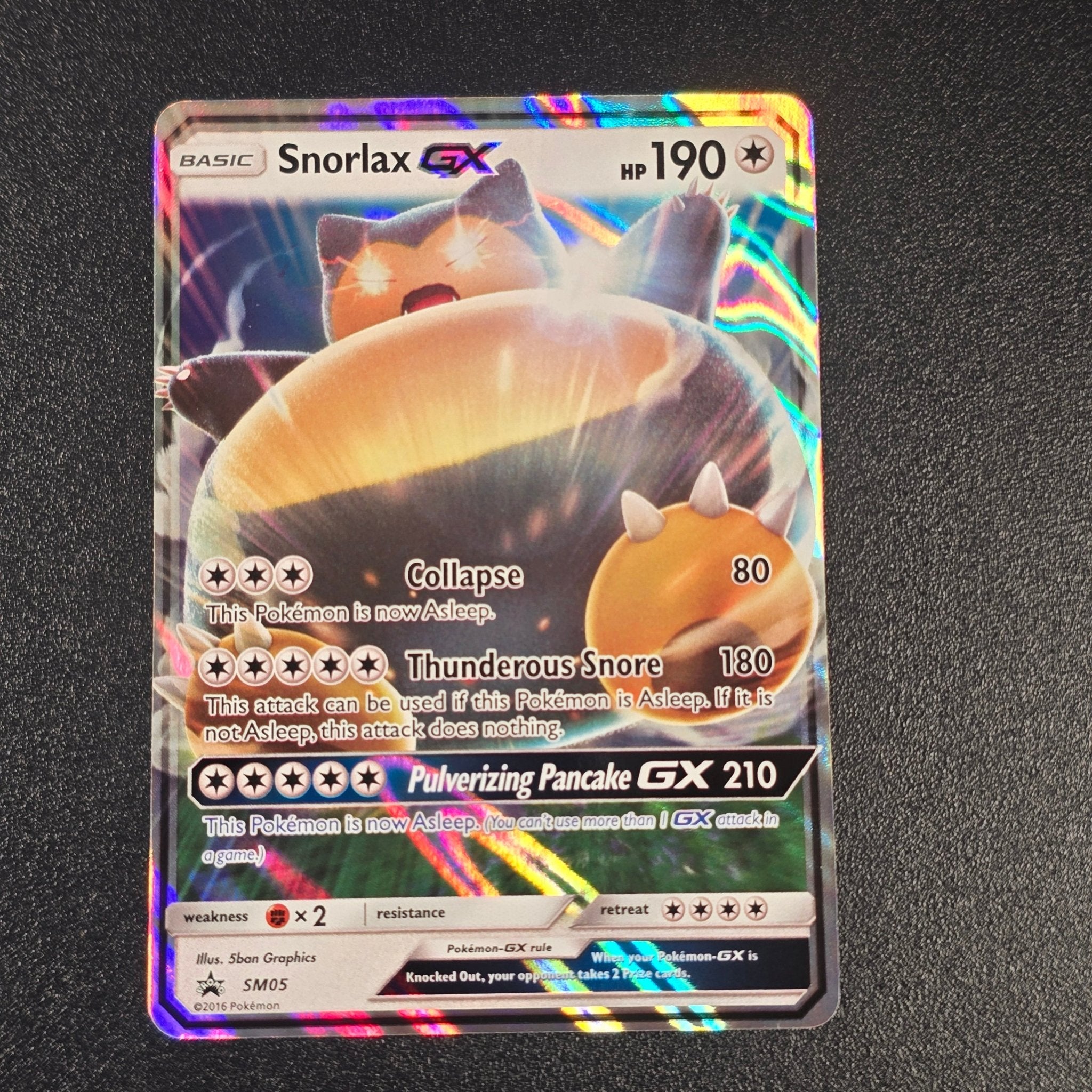 Pokémon TCG - Black Star Promo - Snorlax GX - SM05 - Near Mint