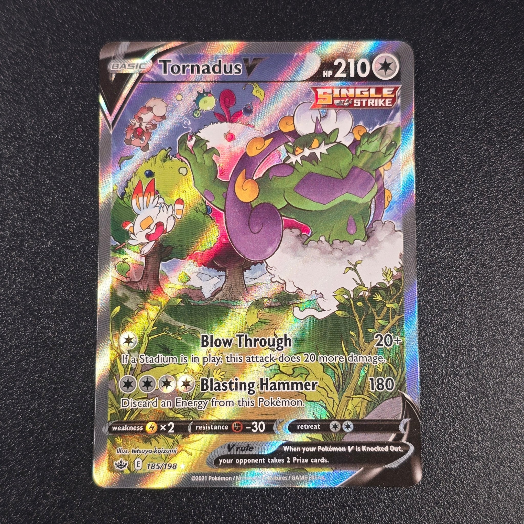 Pokmon TCG - Chilling Reign Tornadus V 185/198 - Near Mint Pokmon TCG - Chilling Reign Tornadus V 185/198 - Near Mint