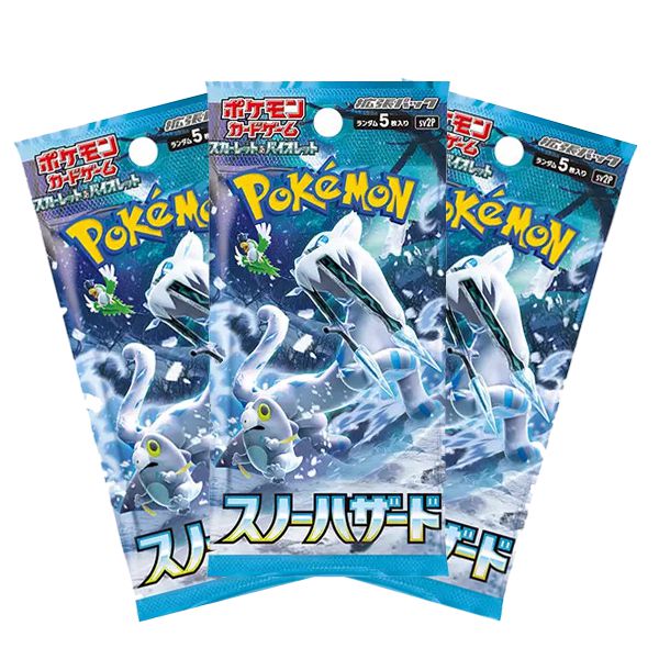Pokmon TCG Scarlet and Violet Snow Hazard x3 Jap Boosters Pokmon TCG Scarlet and Violet Snow Hazard x3 Jap Boosters