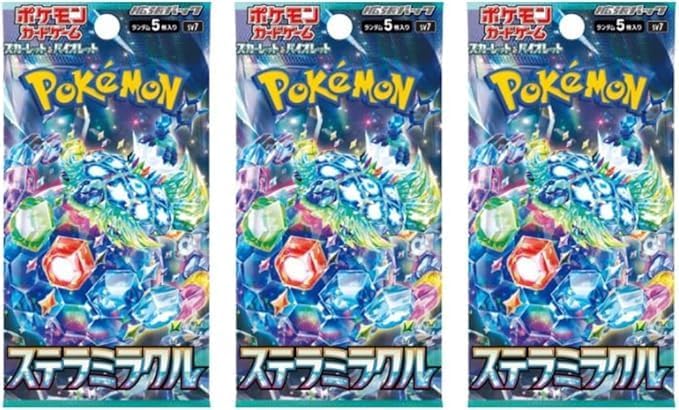 Pokémon TCG - Scarlet and Violet - Stella Miracle - x3 Japanese Booster Packs