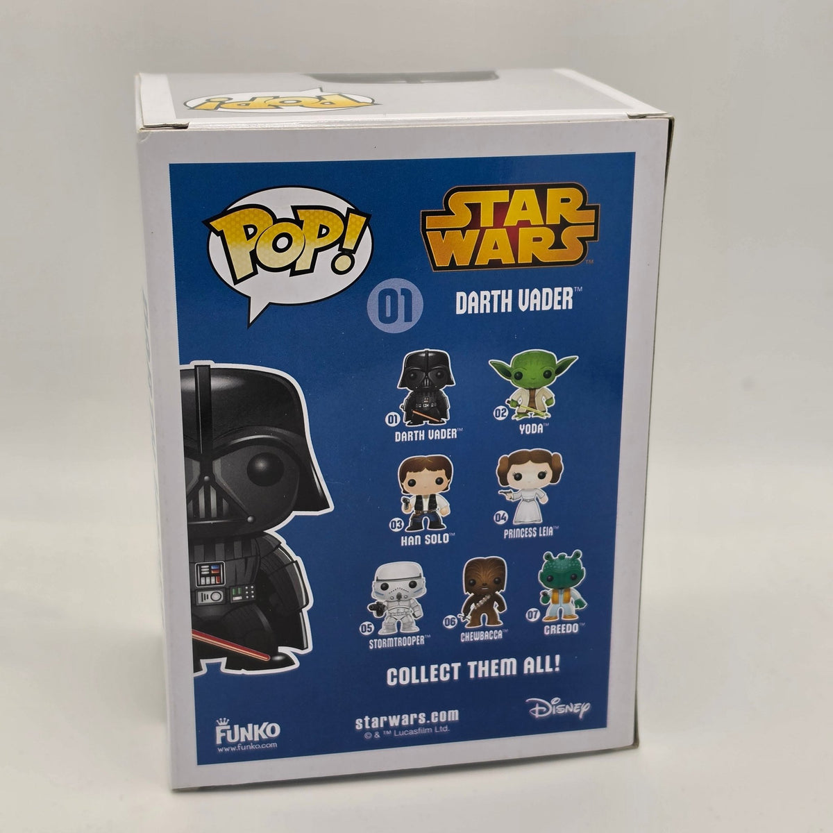 Sar Wars - Darth Vader - #01 - Signed David Prowse - SWAU Authentication - Funko Pop!