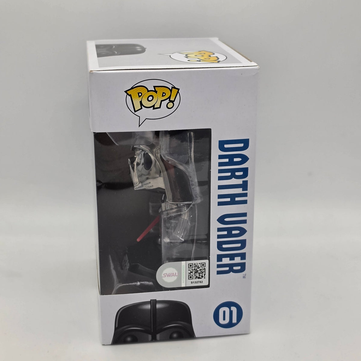 Sar Wars - Darth Vader - #01 - Signed David Prowse - SWAU Authentication - Funko Pop!