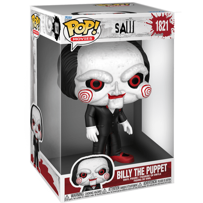 Saw - Billy The Puppet - 1821 - Movies - 10" Jumbo Funko Pop!