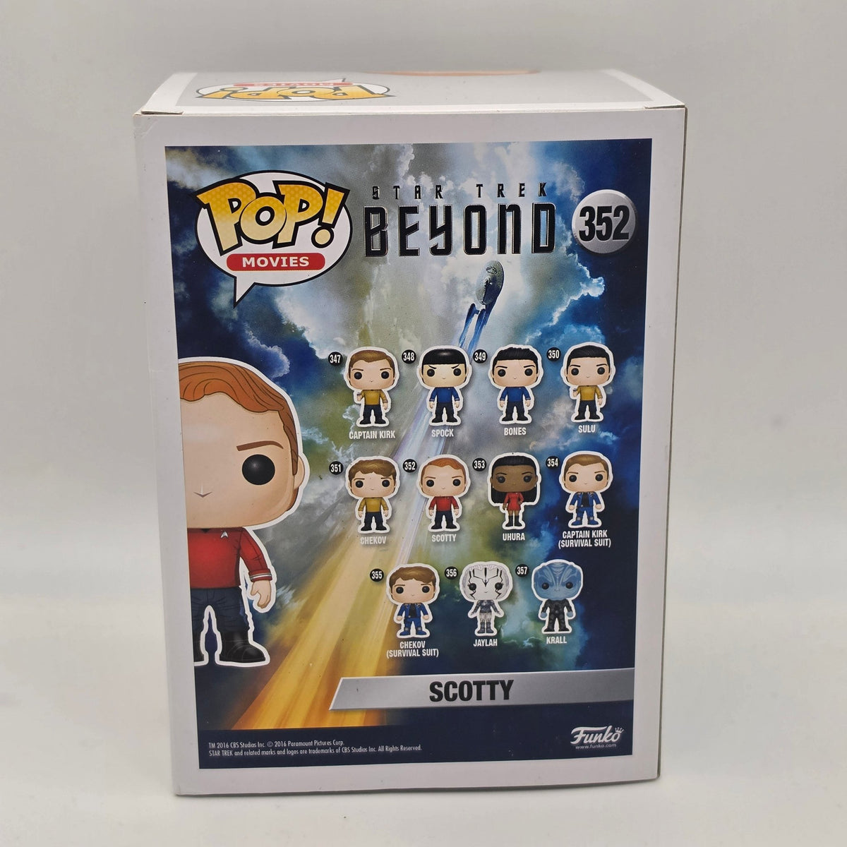 Star Trek - Scotty - #352 - Simon Pegg Signed - SWAU Authentication - Funko Pop!