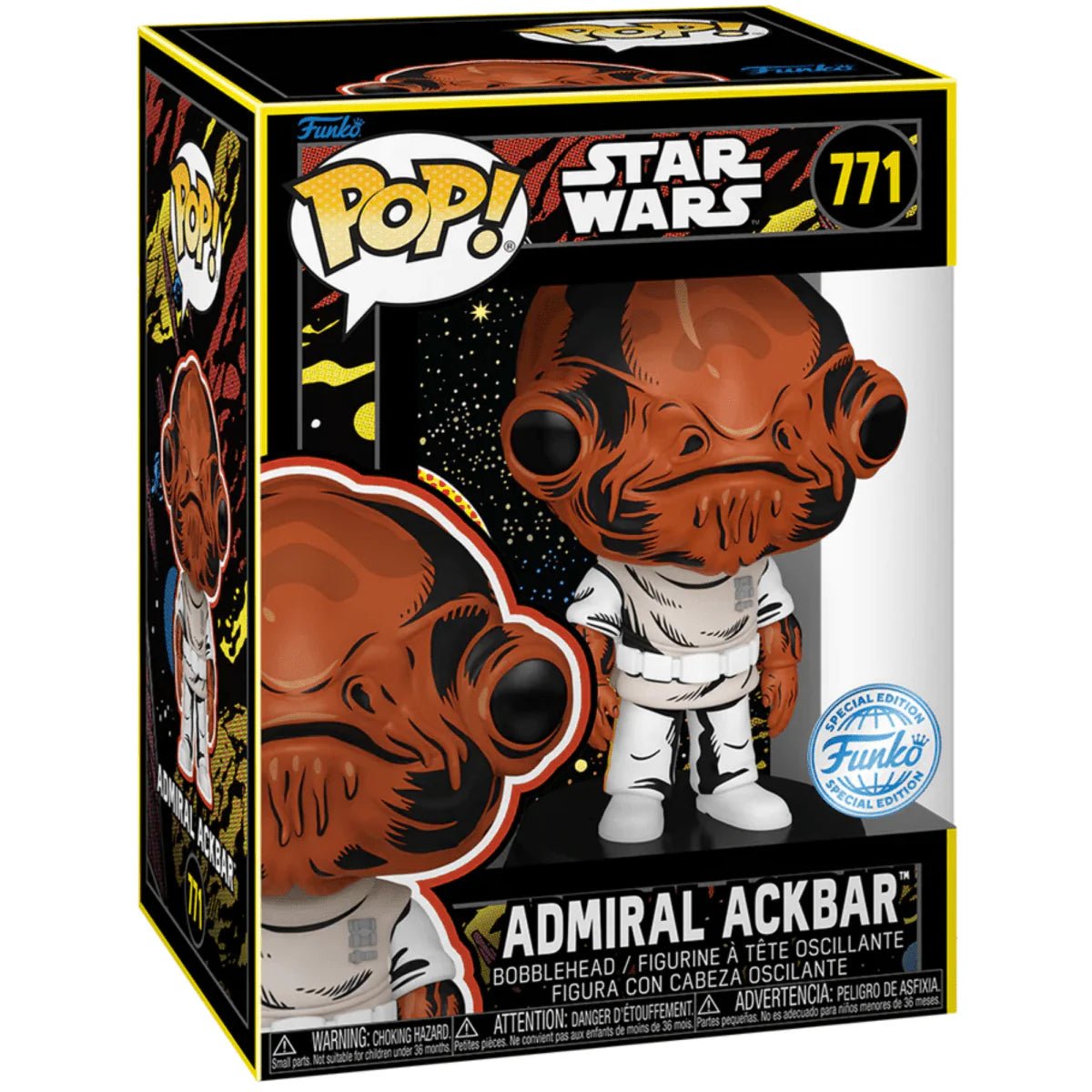 Star Wars - Admiral Ackbar Retro - 771 - Special Edition - Star Wars - Funko Pop!