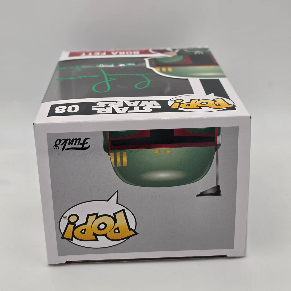 Star Wars - Boba Fett - #08 - Temuera Morrison Signed - SWAU Authentication - Funko Pop!