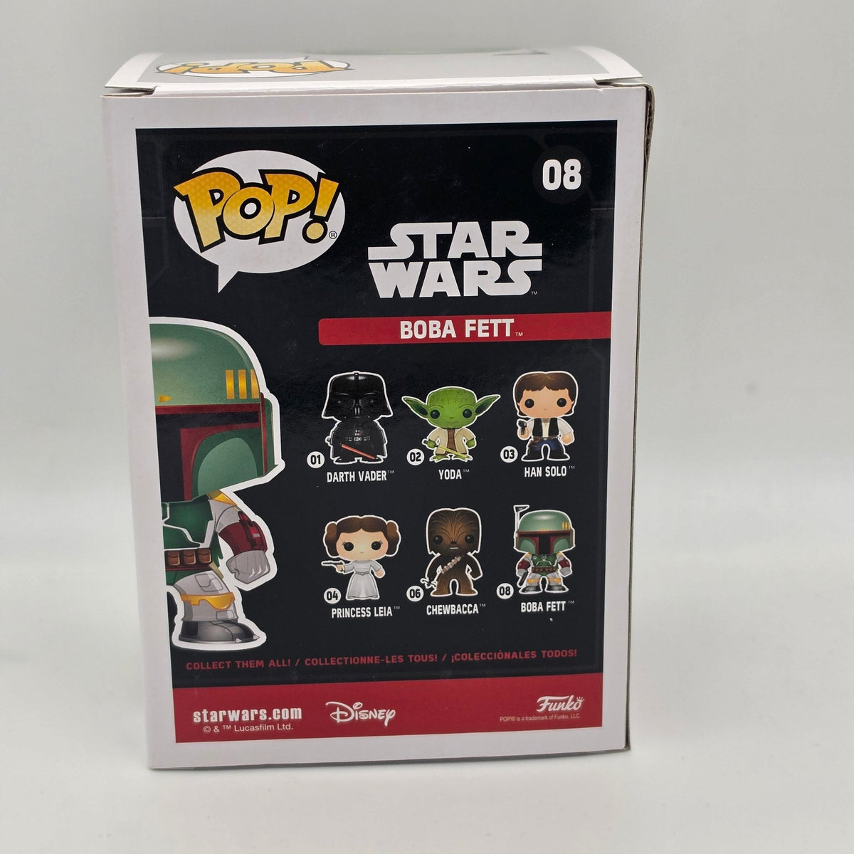 Star Wars - Boba Fett - #08 - Temuera Morrison Signed - SWAU Authentication - Funko Pop!