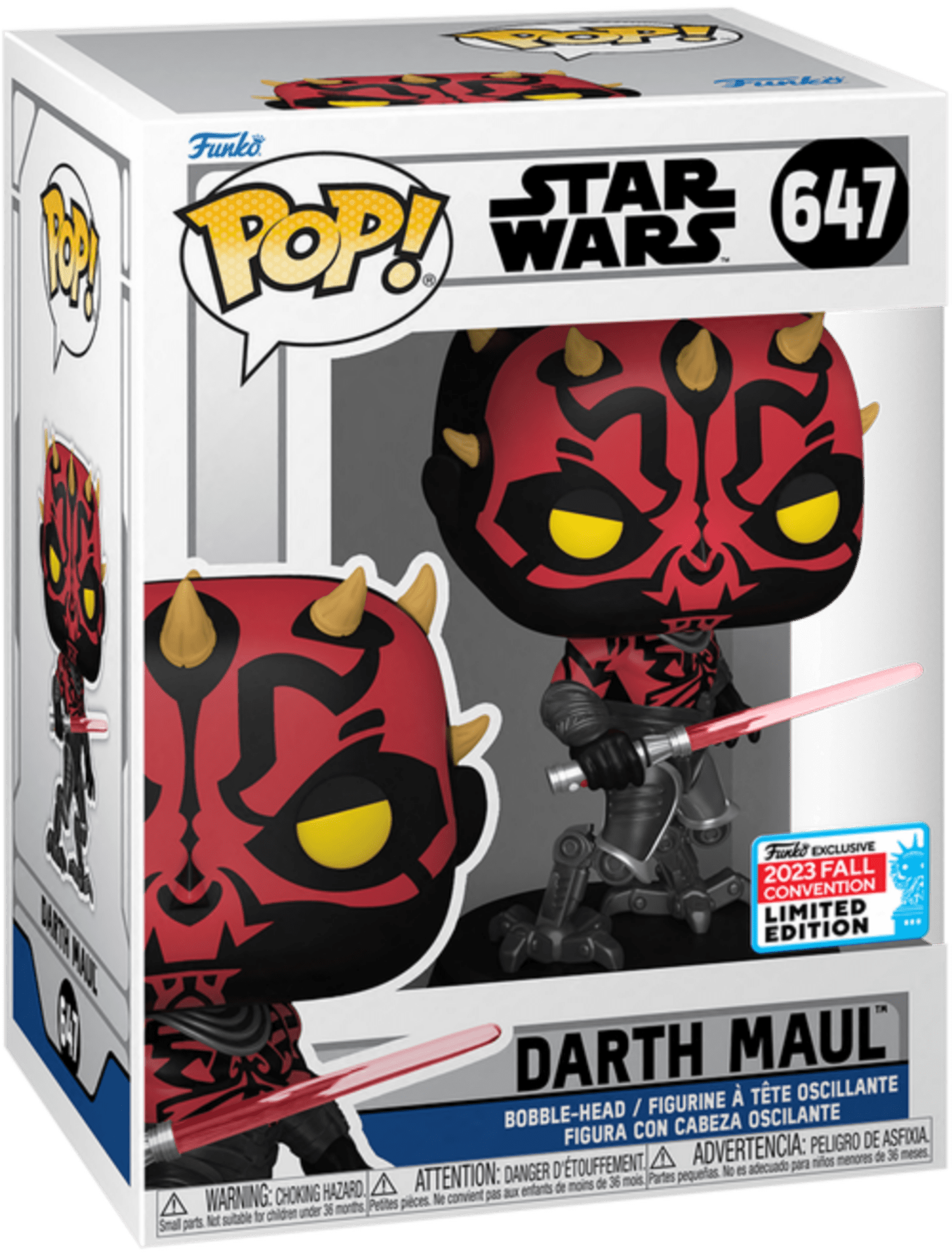 Star Wars - Darth Maul - 647 - 2023 Convention Exclusive - Clone Wars - Funko Pop!