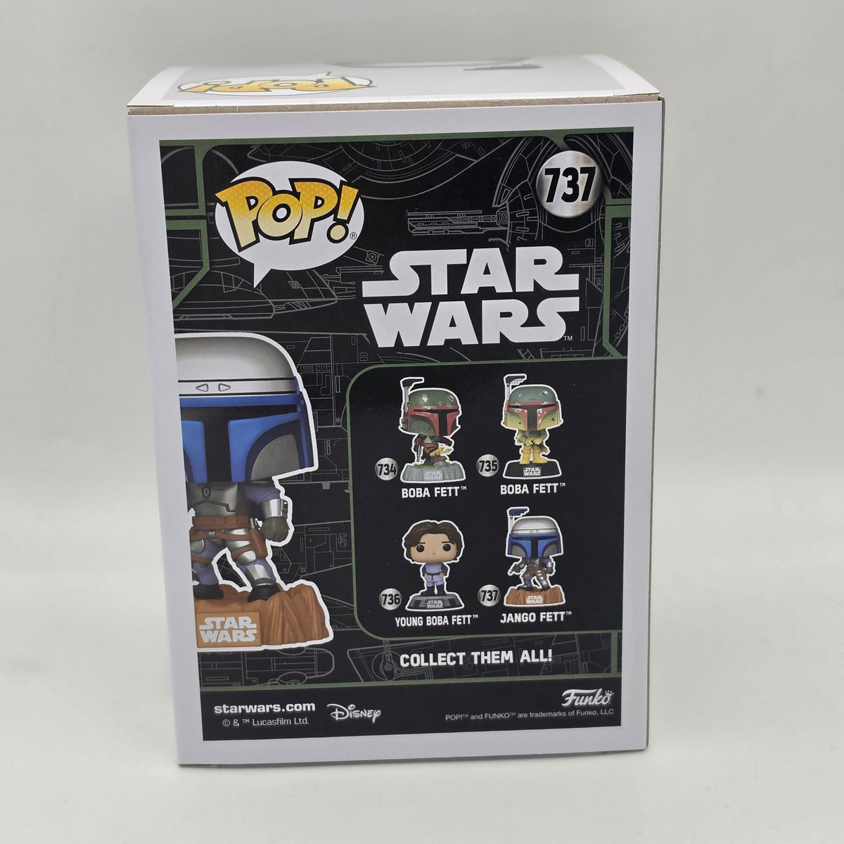 Star Wars - Jango Fett - #737 - Temuera Morrison Signed - SWAU Authentication - Funko Pop!