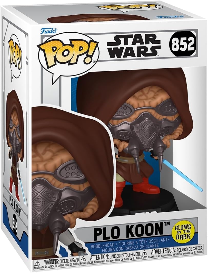 Star Wars - Plo Koon - 852- Glow In The Dark - Clone Wars - Funko Pop!