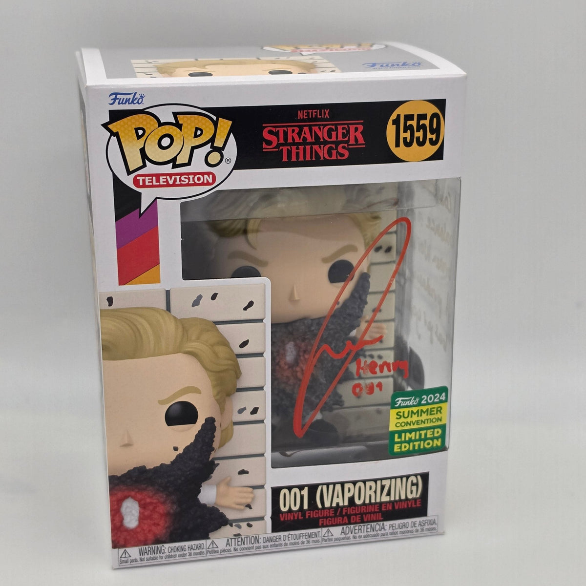 Stranger Things - 001 - #1559 - Exclusive - Jamie Campbell Bower Signed - SWAU Authentication - Funko Pop