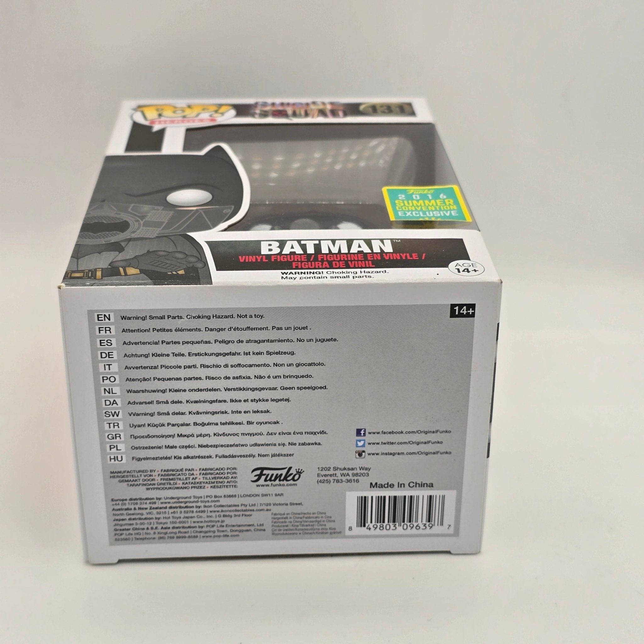 Suicide Squad - Batman - 131 - 2016 Convention Exclusive - DC - Funko Pop!