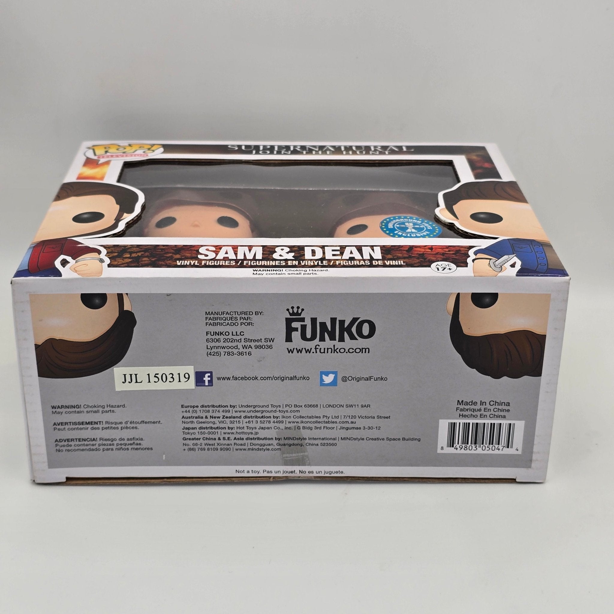 Supernatural - Sam & Dean - Twin Pack - Underground Toys Exclusive - Television - Funko Pop!