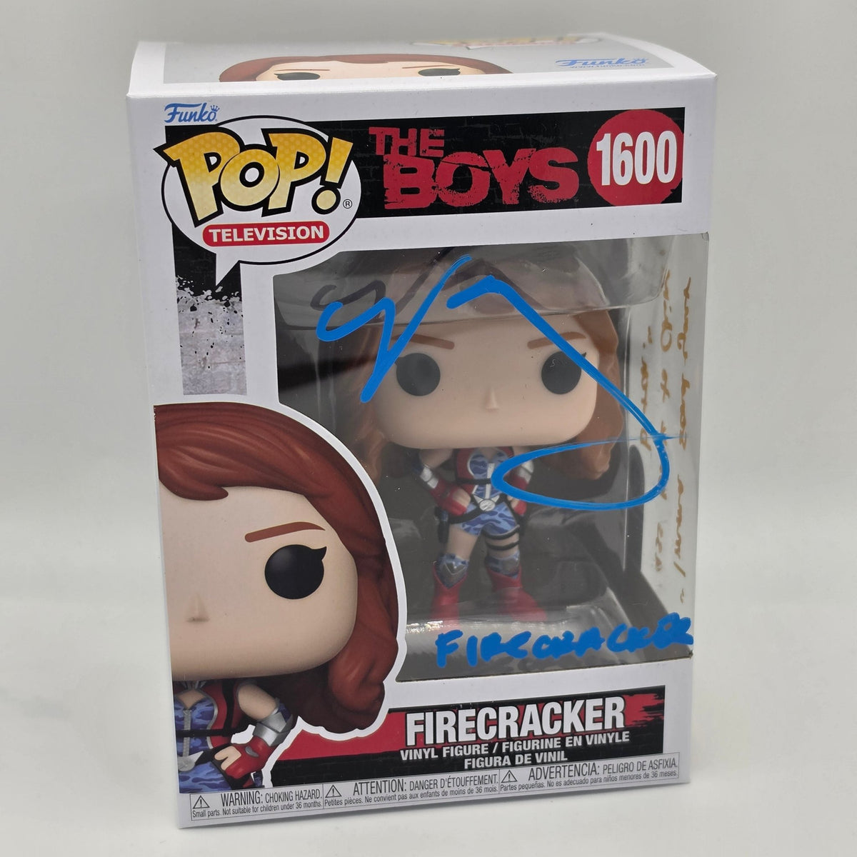 The Boys - Firecracker - #1600 - Valorie Curry Signed - SWAU Authentication - Funko Pop!