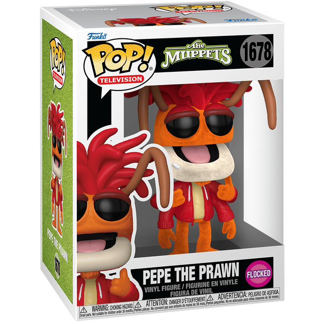 The Muppets - Pepe The Prawn - 1678 - Flocked - Television - Funko Pop!