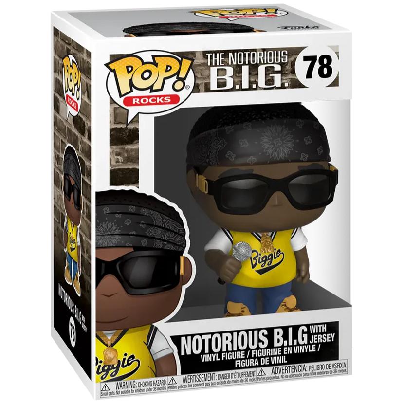 The Notorious B.I.G - Biggie In Jersey - #78 - Rocks - Funko Pop!
