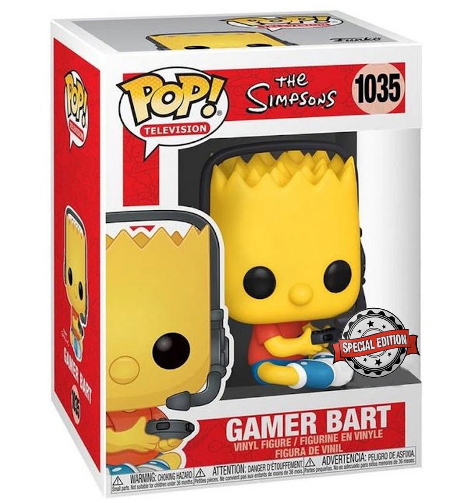 The Simpsons - Gamer Bart - #1035 - Special Edition - Animation - Funko Pop!