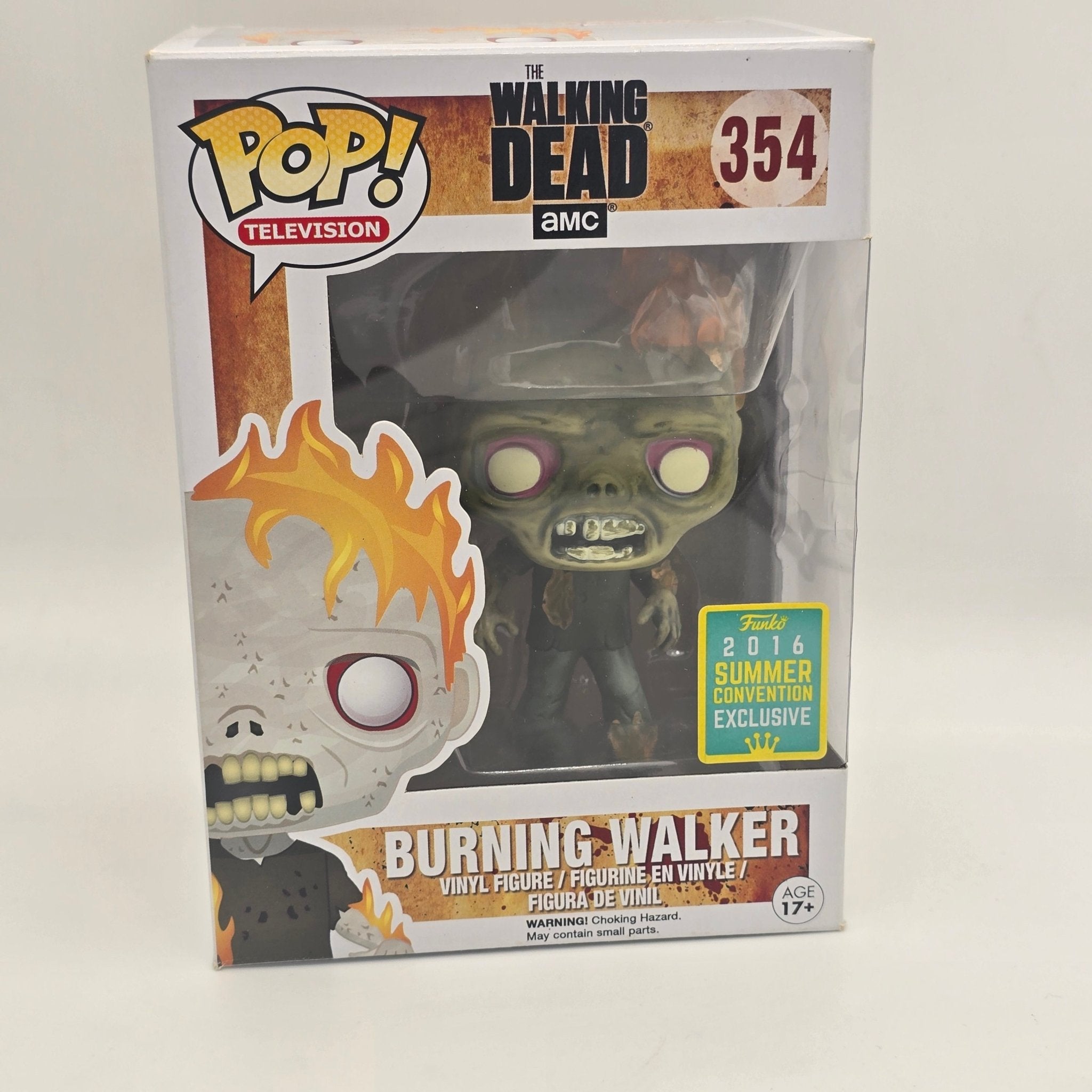 The Walking Dead - Burning Walker - 354 - 2016 Convention Exclusive - Television - Funko Pop!