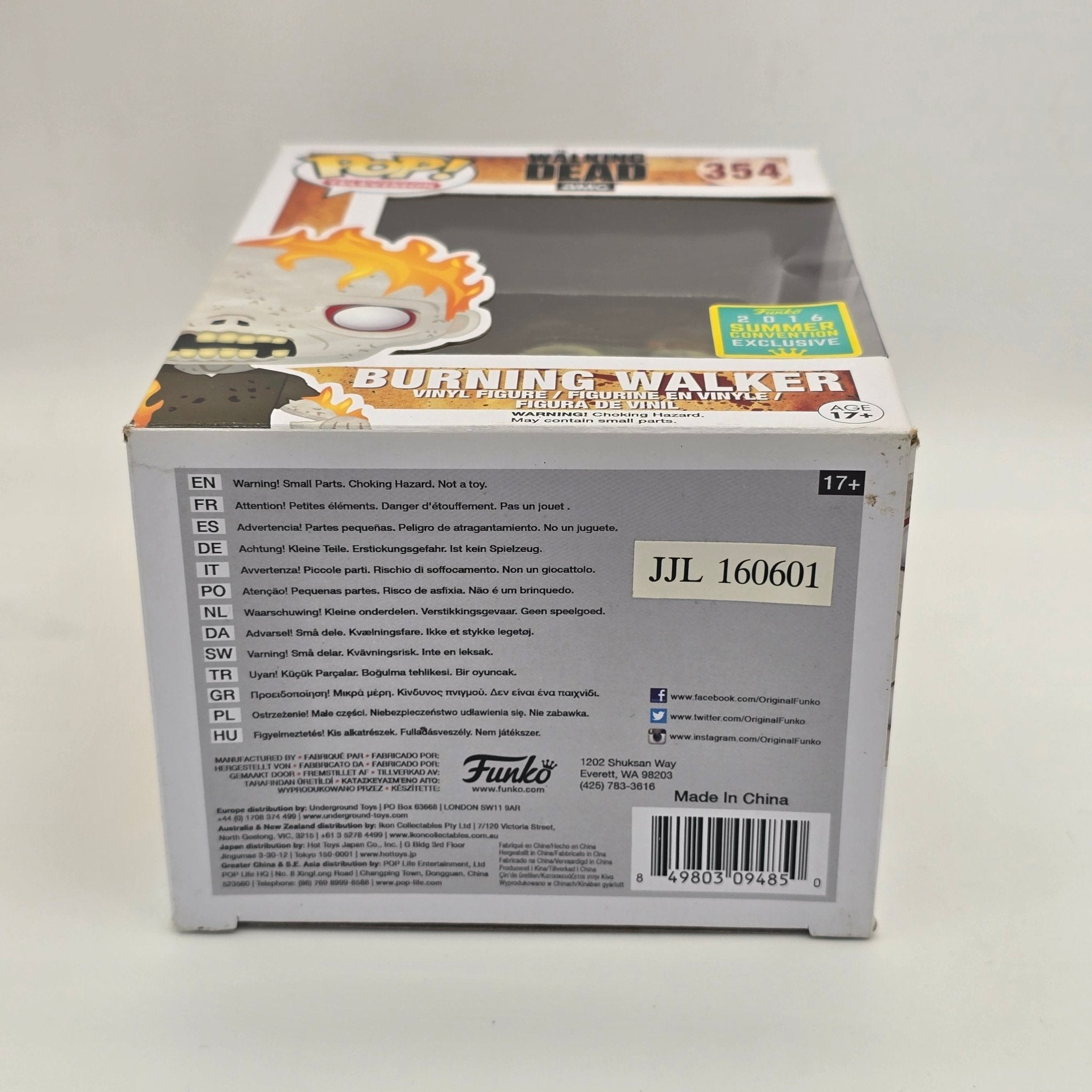 The Walking Dead - Burning Walker - 354 - 2016 Convention Exclusive - Television - Funko Pop!