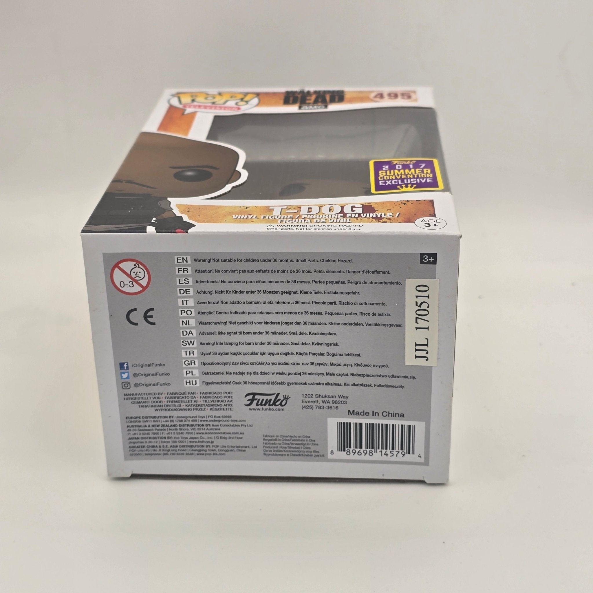 The Walking Dead - T - Dog - 495 - 2017 Convention Exclusive - Television - Funko Pop!