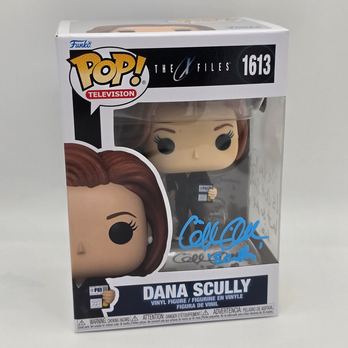 The X-Files - Scully - #1613 - Gillian Anderson Signed - SWAU Authentication - Funko Pop!