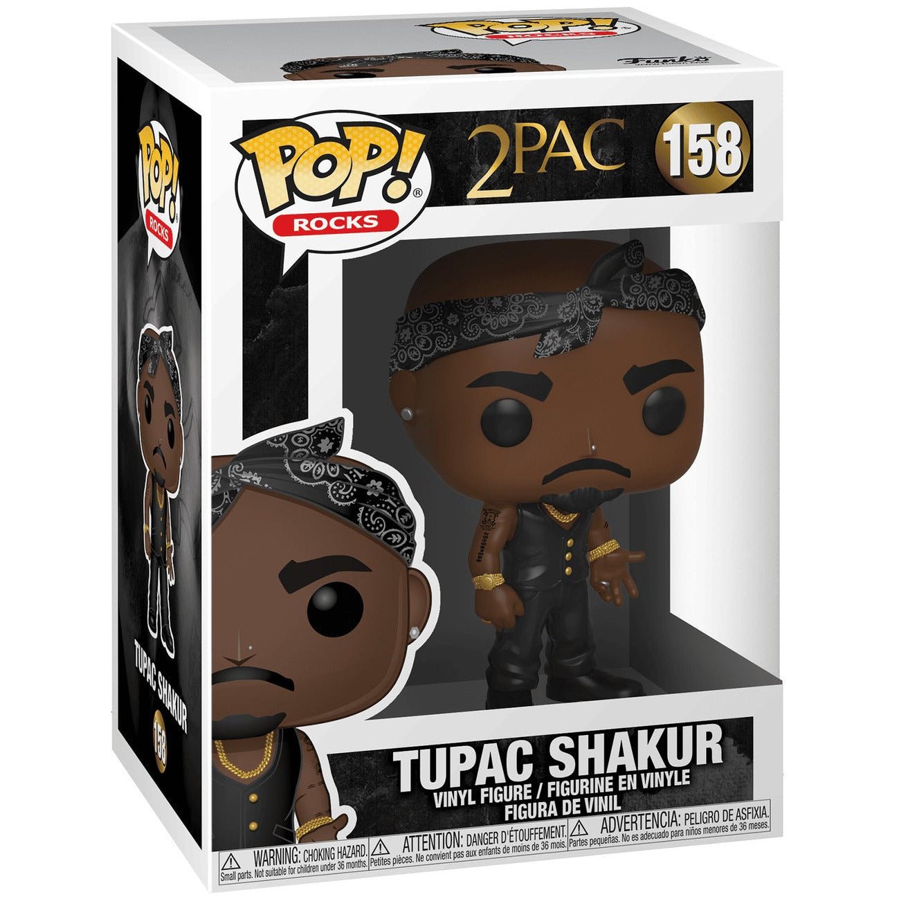 Tupac Shakur - Vest & Bandana - 158 - Rocks - Funko Pop!