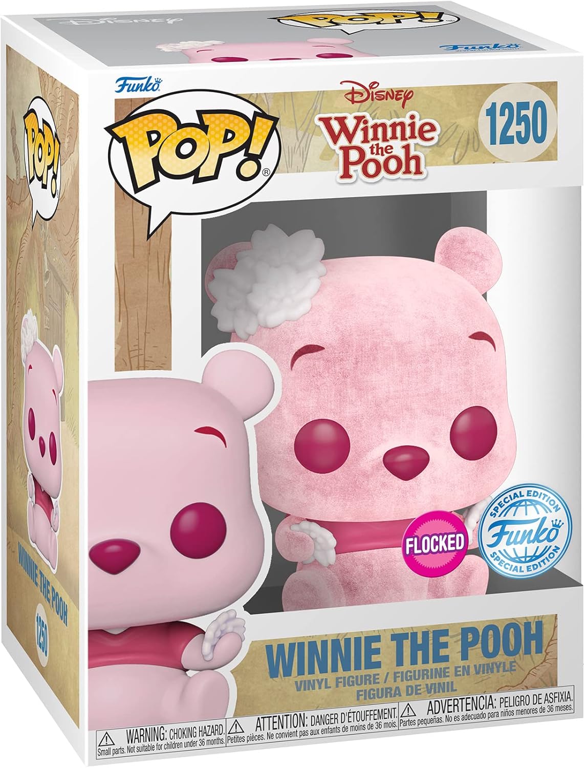 Winnie - the - Pooh - Cherry Blossom - 1250 - Flocked Special Edition - Disney - Funko Pop!
