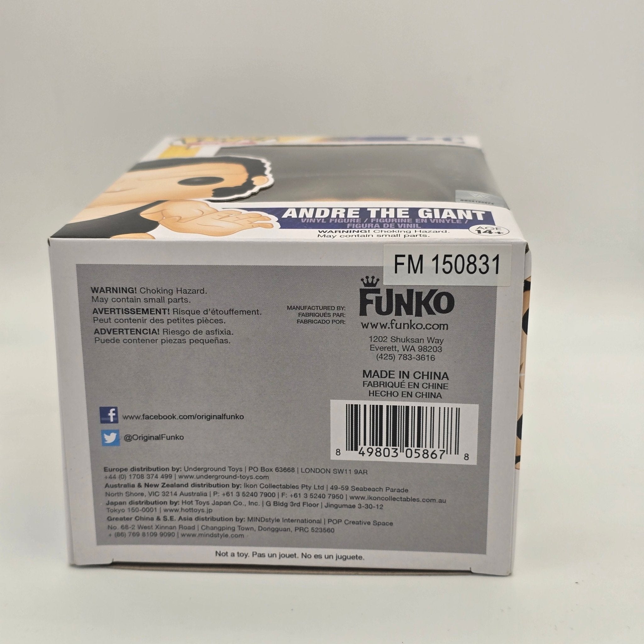 WWE - Andre The Giant - #21 - Wrestling - Vaulted Funko Pop!