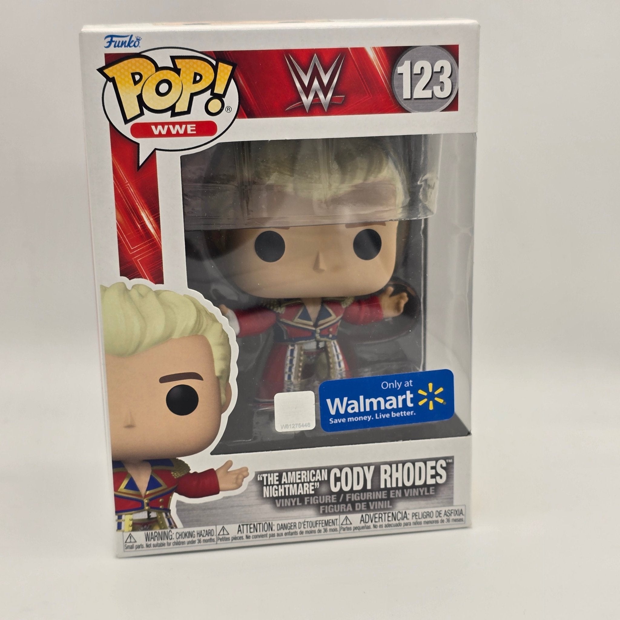 WWE - Cody Rhodes - #123 - Walmart Exclusive - Wrestling - Funko Pop!