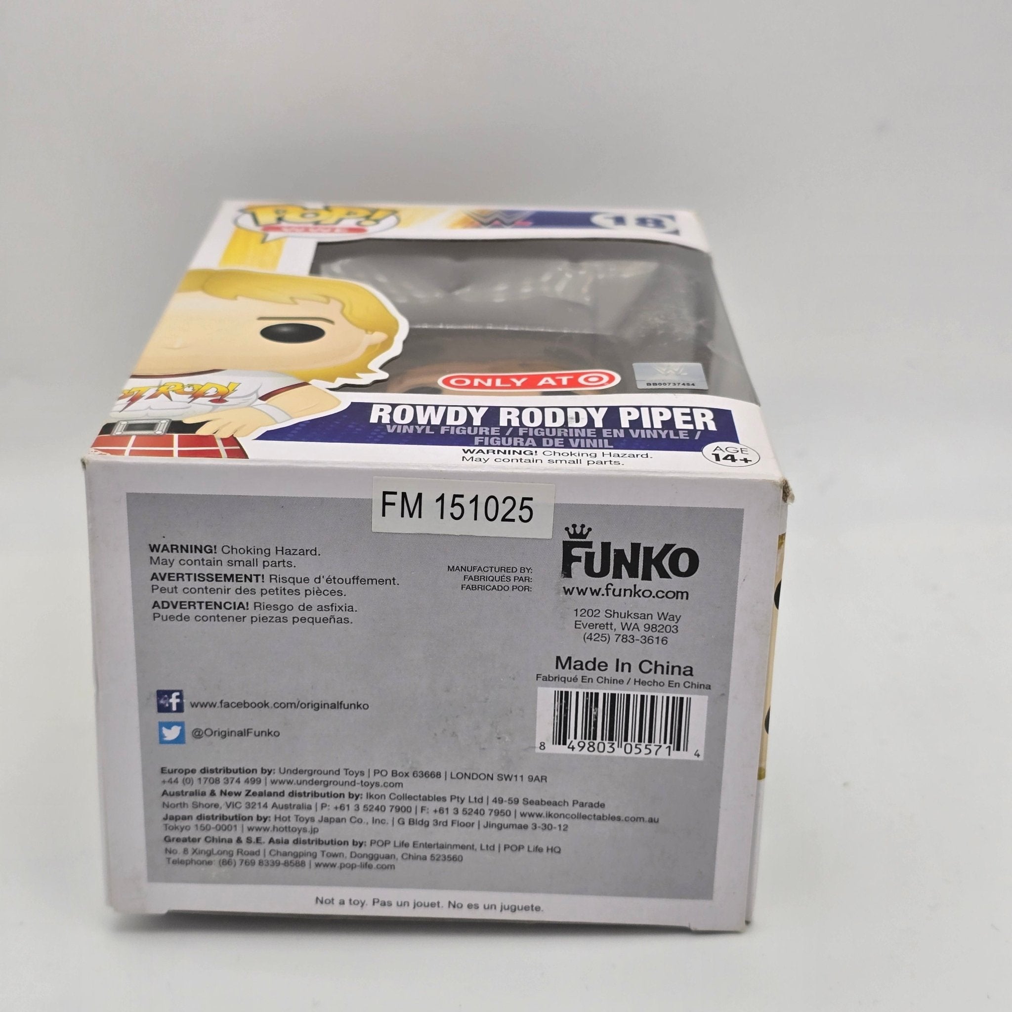 WWE - Rowdy Roddy Piper - 18 - Target Exclusive - Wrestling - Funko Pop!